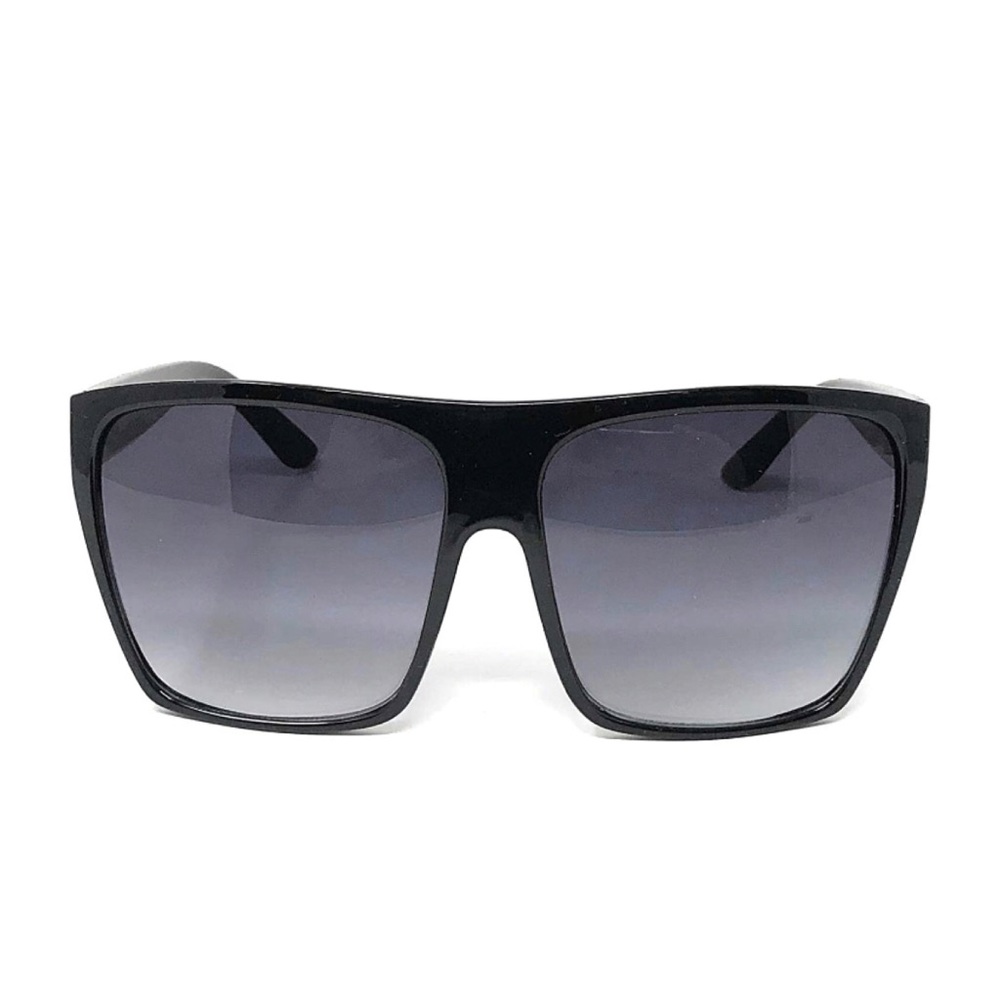 🆕 Oversized Retro Square Flat Brow Sunglasses - Picture 3 of 5